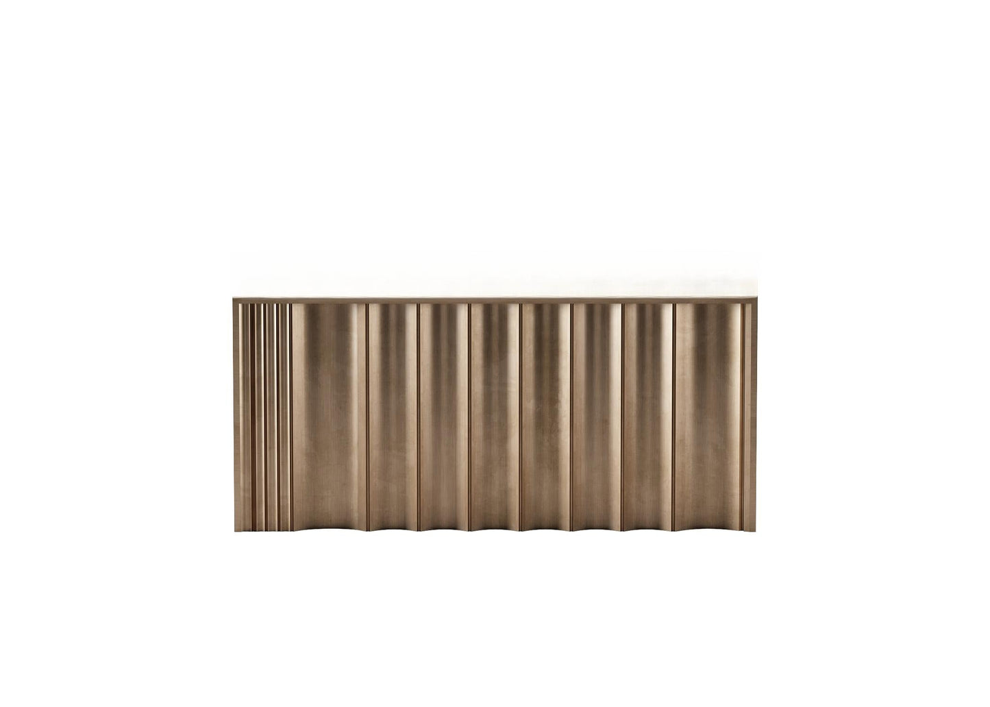 Brown Pleated Wall Decor TVcabinet