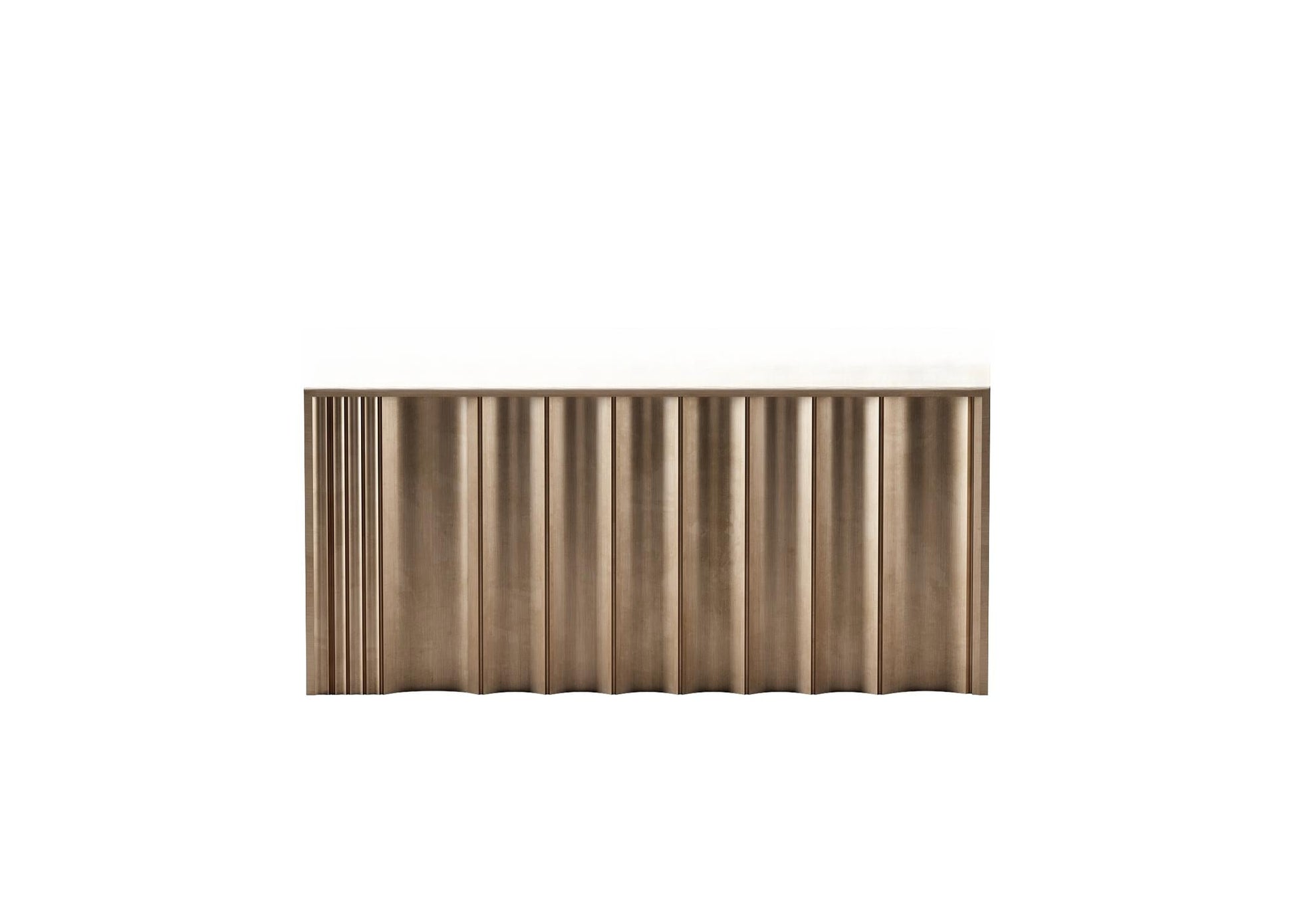 Brown Pleated Wall Decor TVcabinet