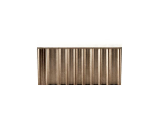 Brown Pleated Wall Decor TVcabinet