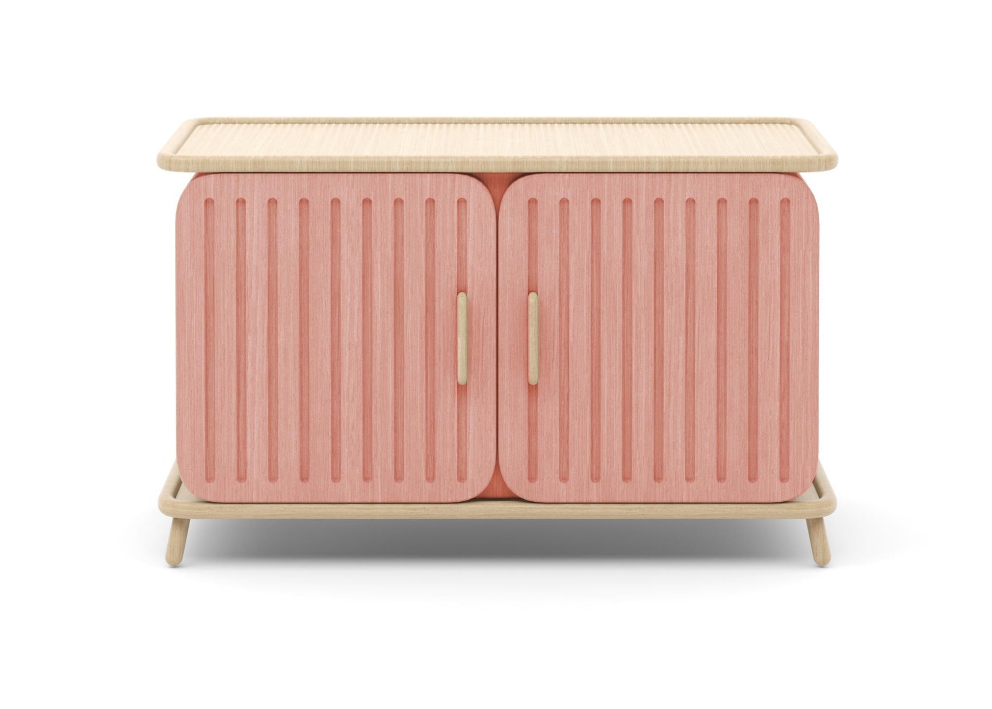 Pink Striped Cabinet TVcabinet