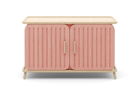 Pink Striped Cabinet TVcabinet