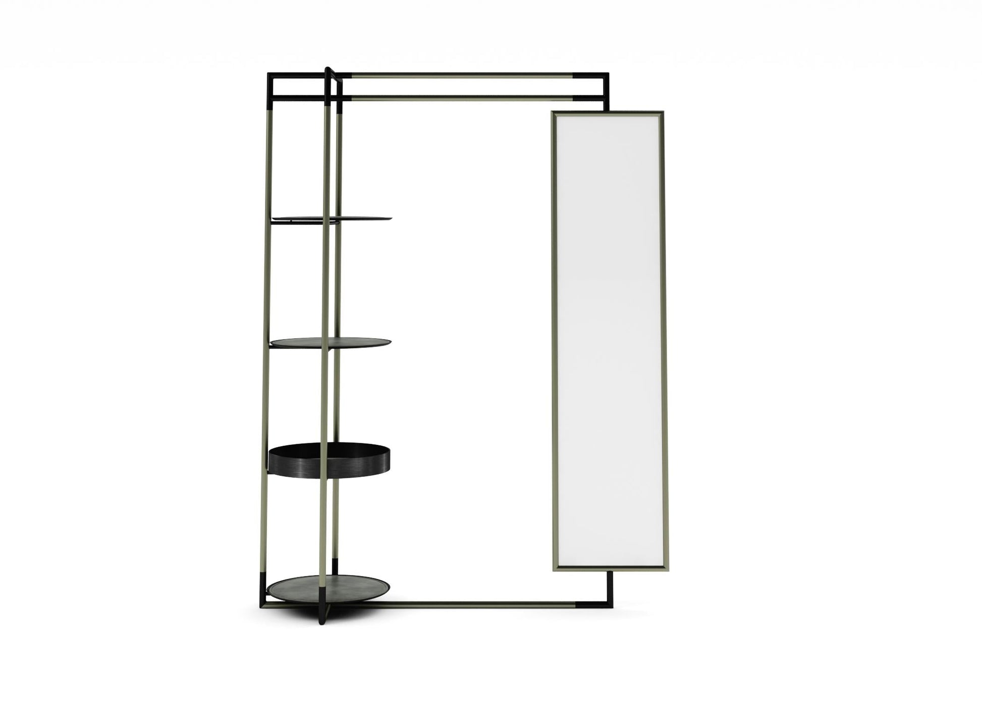 Black Mirror Shelf TVcabinet