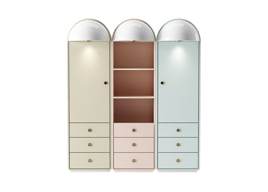 Three-Door Wardrobe with Drawers TVcabinet