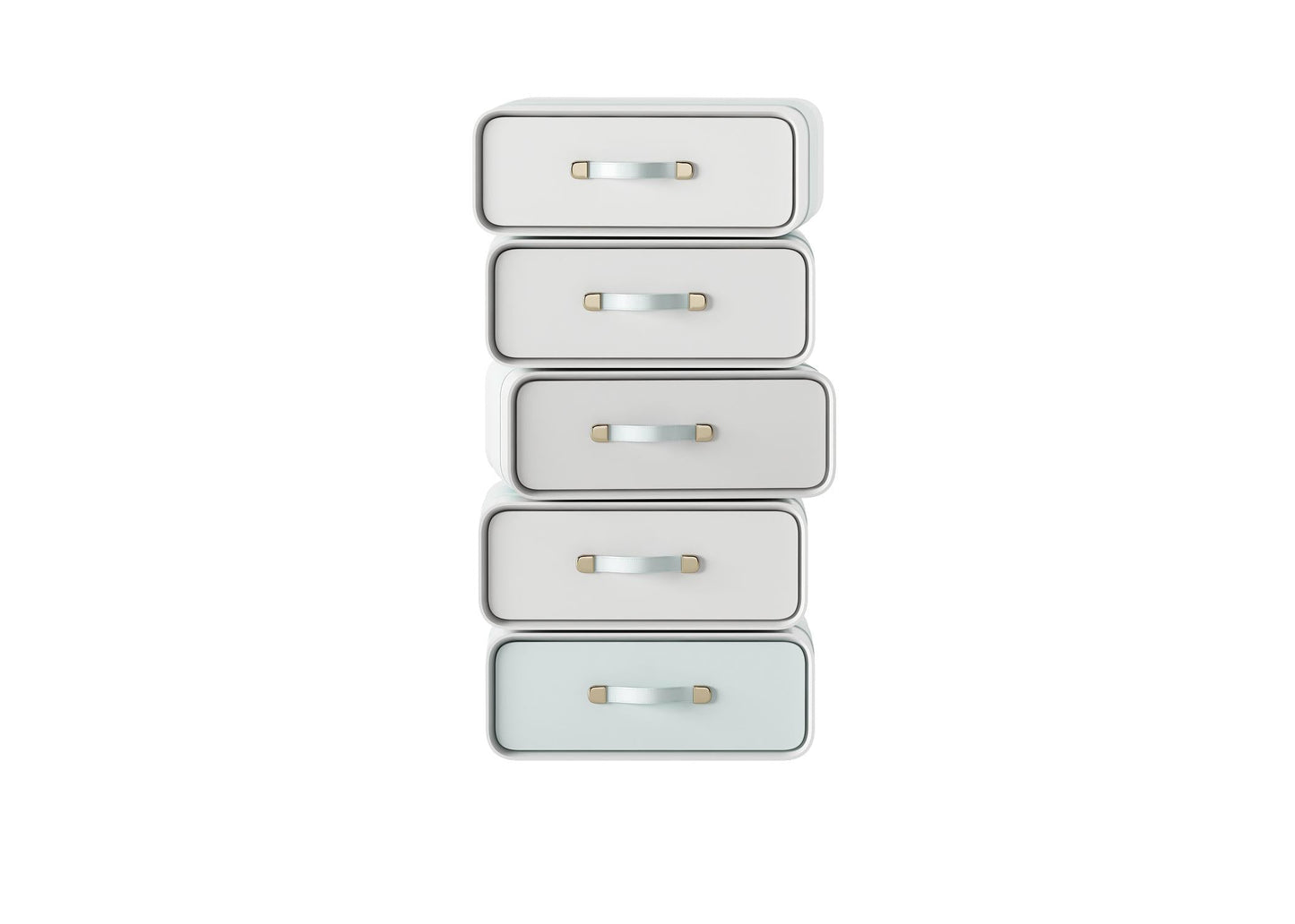 Silver Rectangular Drawer TVcabinet