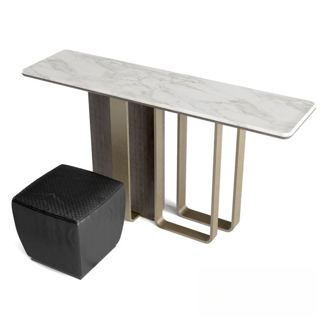 Marble Metal Console Table TVcabinet