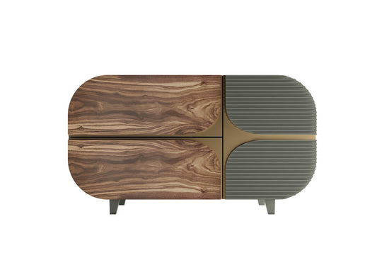 Wooden Gray Modern Cabinet TVcabinet