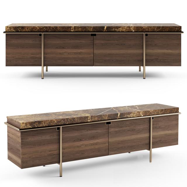 Brown Marble Modern Sideboard TVcabinet