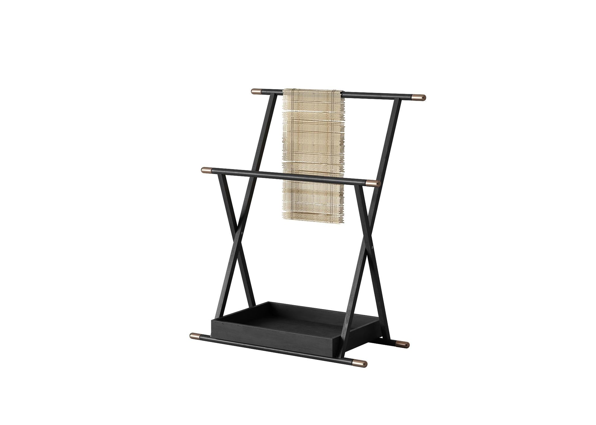 Black Metal Towel Rack TVcabinet