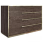 DarkWoodenBrassAccentDrawer TVcabinet