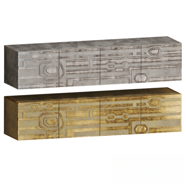 Geometric Patterned Modern Cabinet TVcabinet