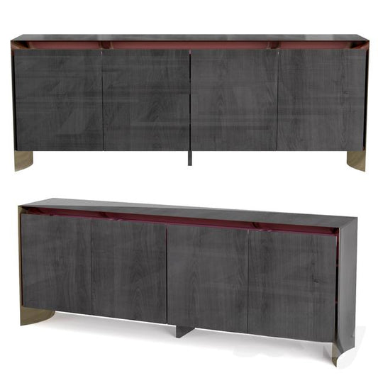 DarkWoodenModernCabinet TVcabinet