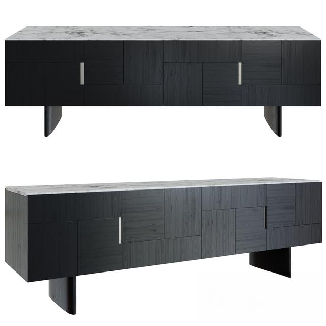 Black Modern TV Stand TVcabinet
