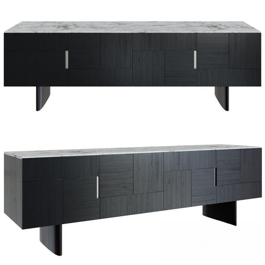 Black Modern TV Stand TVcabinet