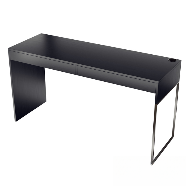 Black Modern Desk TVcabinet