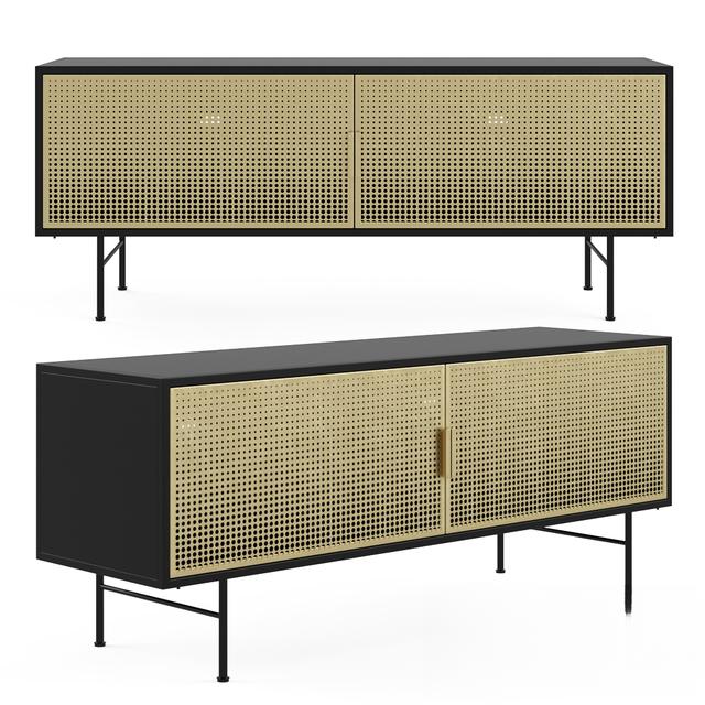 Black Gold Modern Sideboard TVcabinet