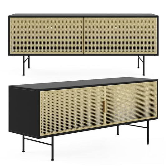 Black Gold Modern Sideboard TVcabinet
