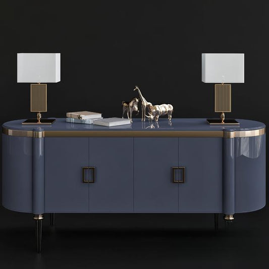 BlueModernConsoleTable TVcabinet