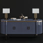BlueModernConsoleTable TVcabinet