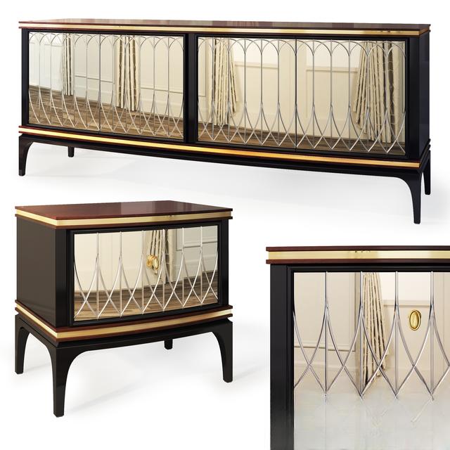 Geometric Glass Cabinet TVcabinet