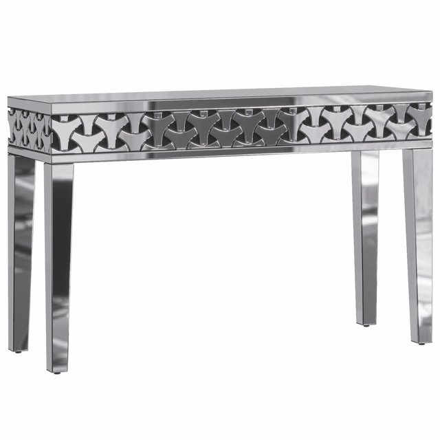 Geometric Patterned Modern Console Table