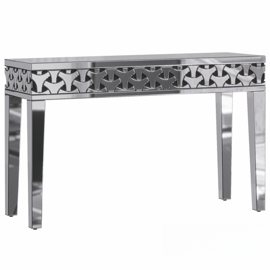Geometric Patterned Modern Console Table