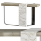 Marble Wood Modern Console Table TVcabinet
