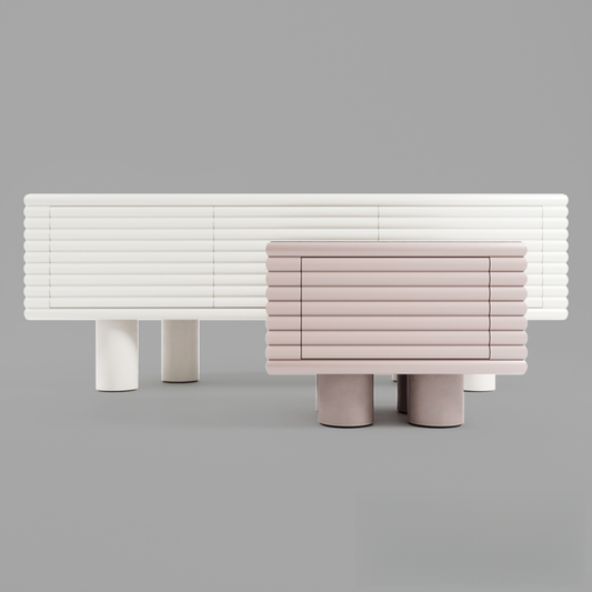 Minimalist Geometric Modern Console Table TVcabinet