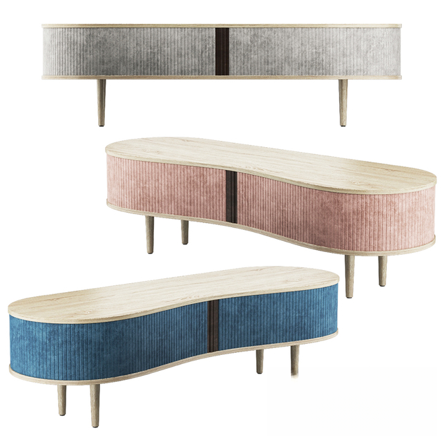 CurvedUniqueModern TVcabinet