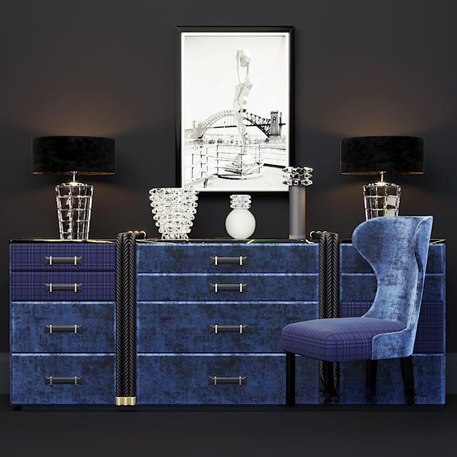 Blue Velvet Modern TVcabinet