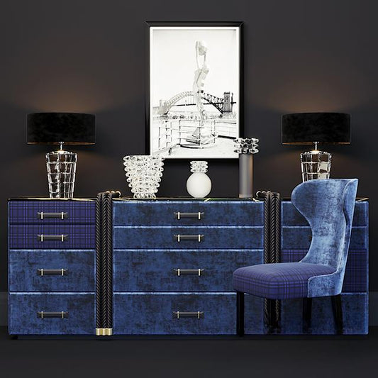 Blue Velvet Modern TVcabinet