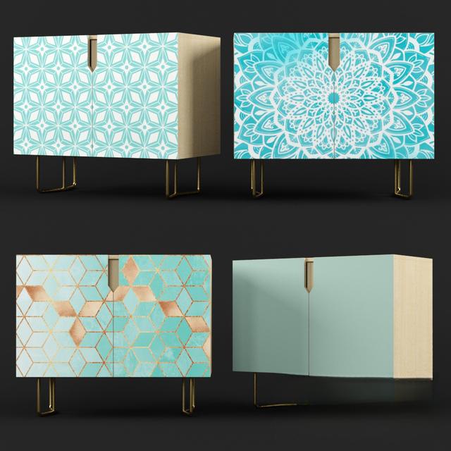 GeometricPatternModernCabinet TVcabinet