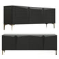 Black Geometric Modern Cabinet TVcabinet