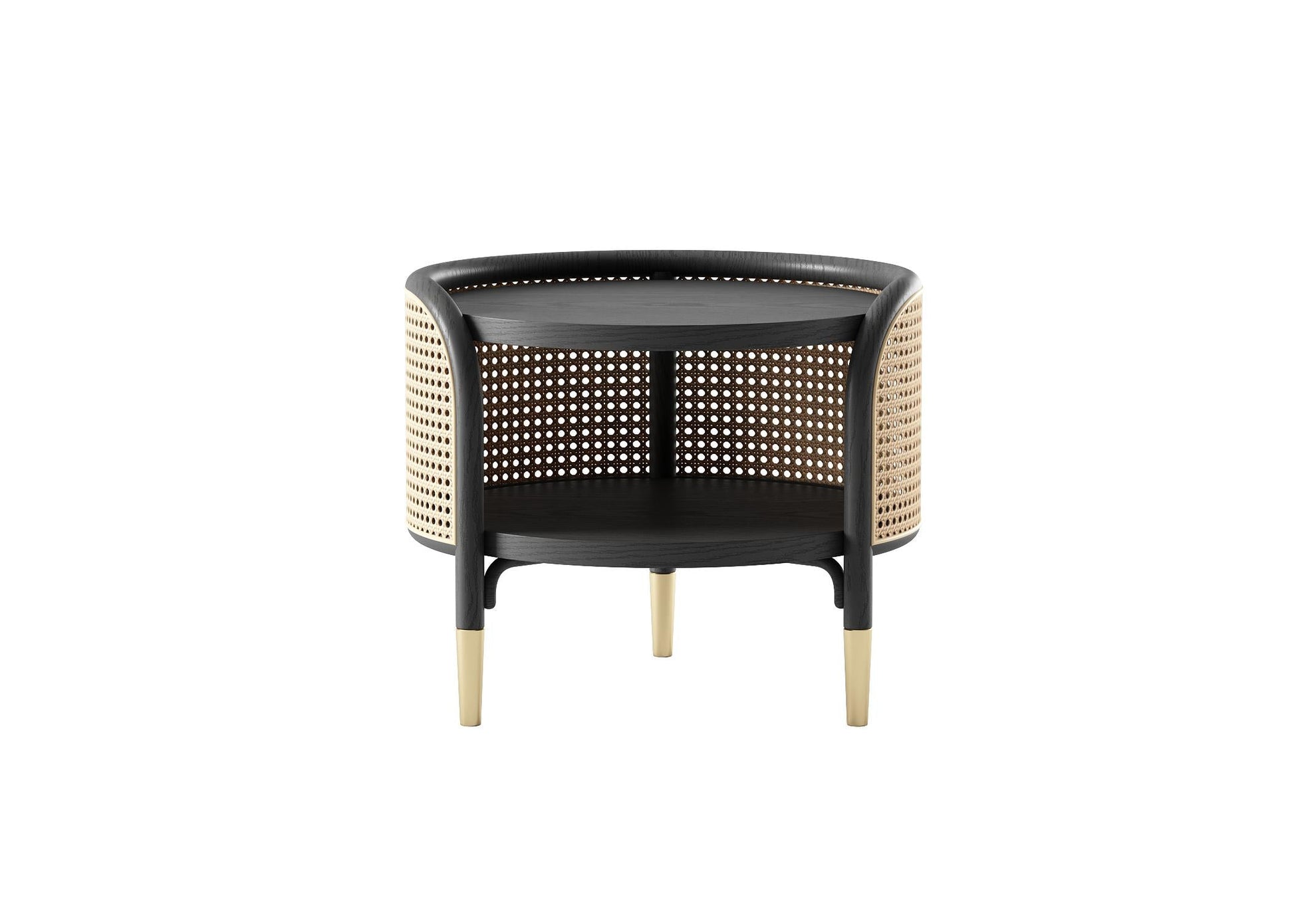 Black Gold Modern Chair bedsidetable