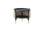 Black Gold Modern Chair bedsidetable