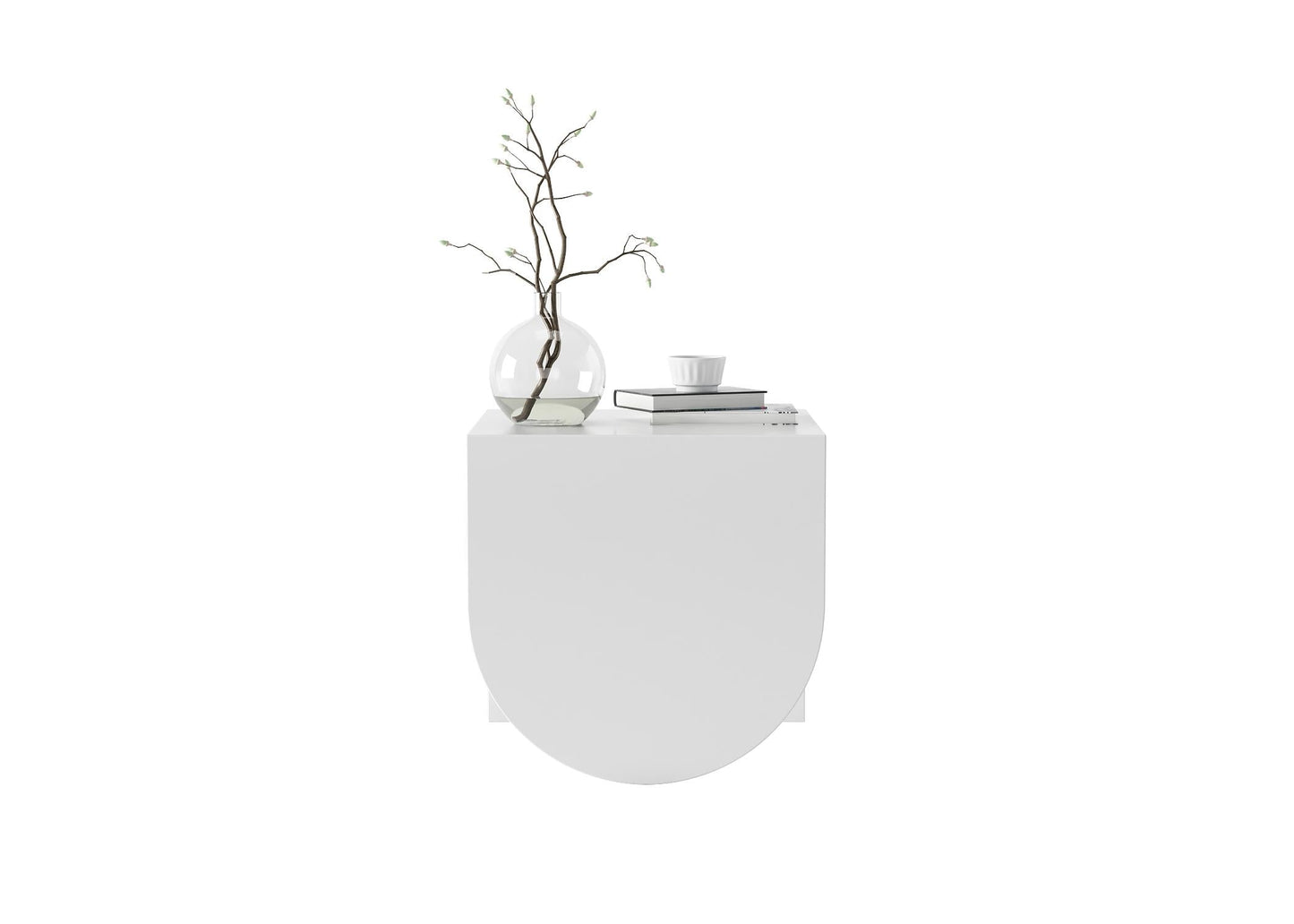 White Minimalist Nightstand bedsidetable