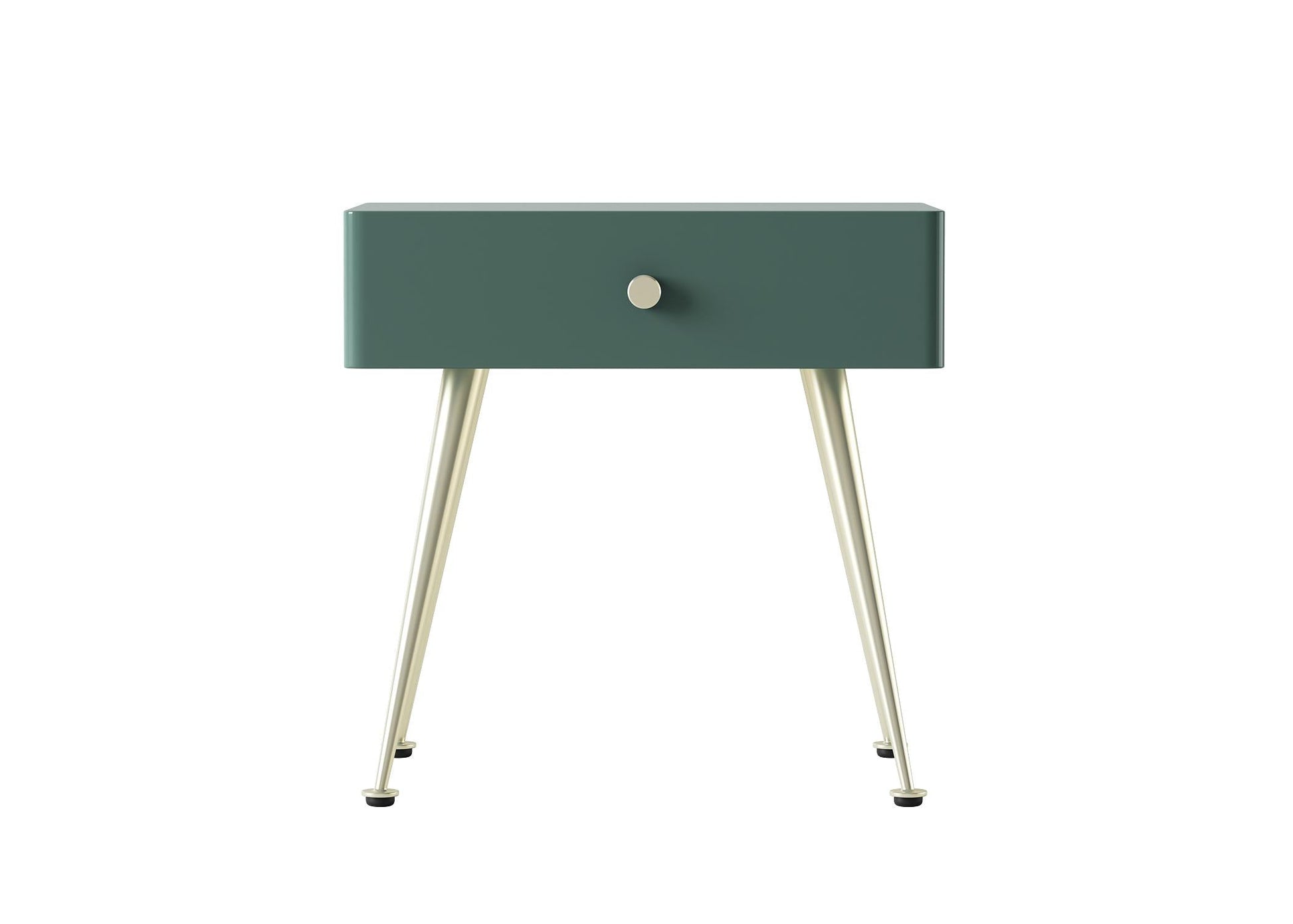 Green Metal Nightstand bedsidetable