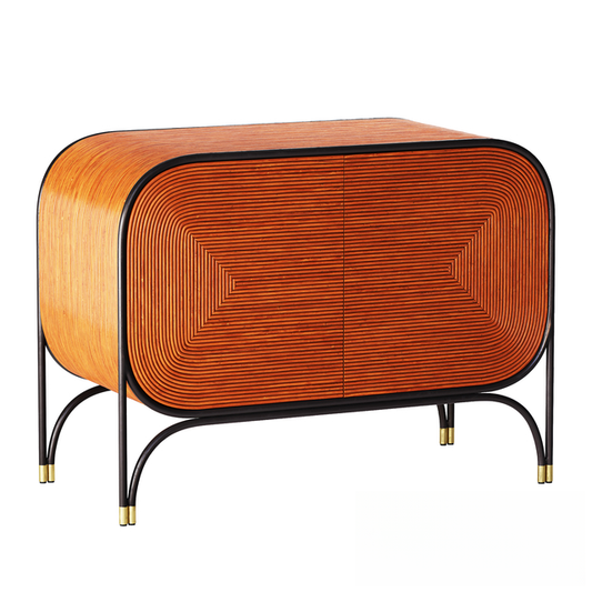 Wooden Metal Modern Cabinet