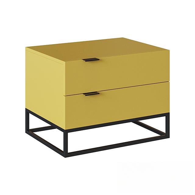 Yellow Modern Nightstand bedsidetable