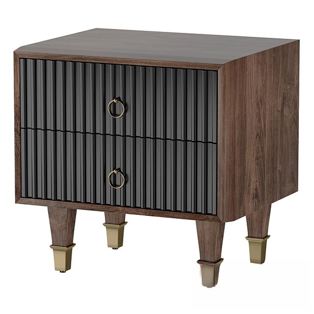 Wooden Modern Nightstand bedsidetable