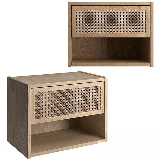 Wooden Storage Nightstand