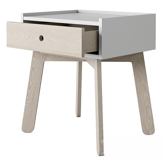 Simple wooden side table bedsidetable