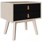 Black Drawer Modern Nightstand