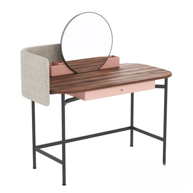 RoundMirrorDressingTable dresser
