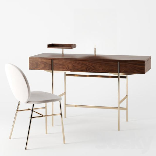 Wooden Metal Desk dresser