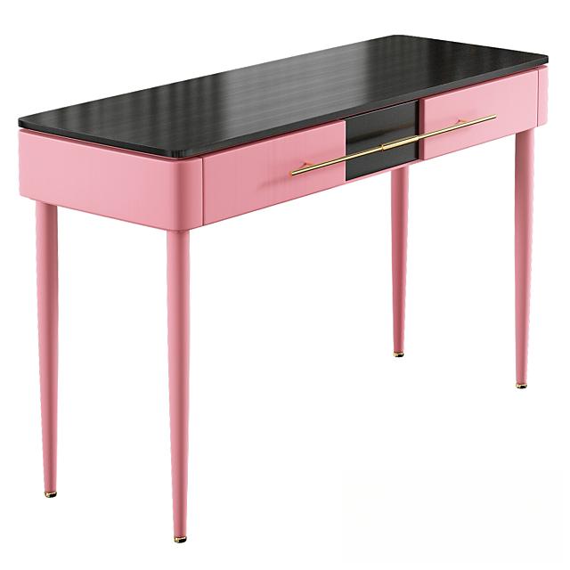 Pink Black Modern Desk