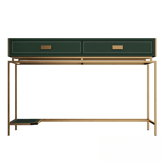 Green Gold Console Table