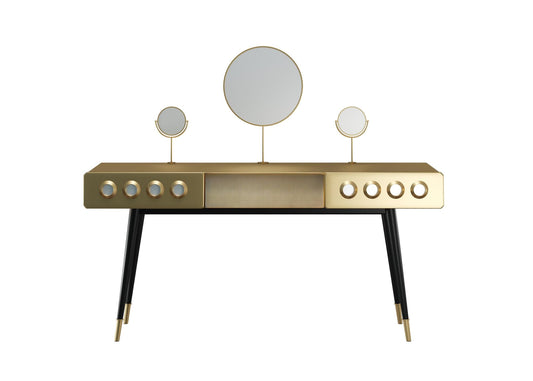 Round Mirror Vanity
