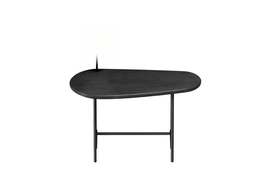 Black Oval Side Table