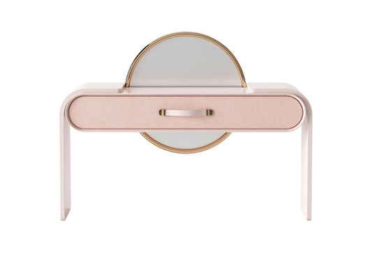 Round Mirror Vanity