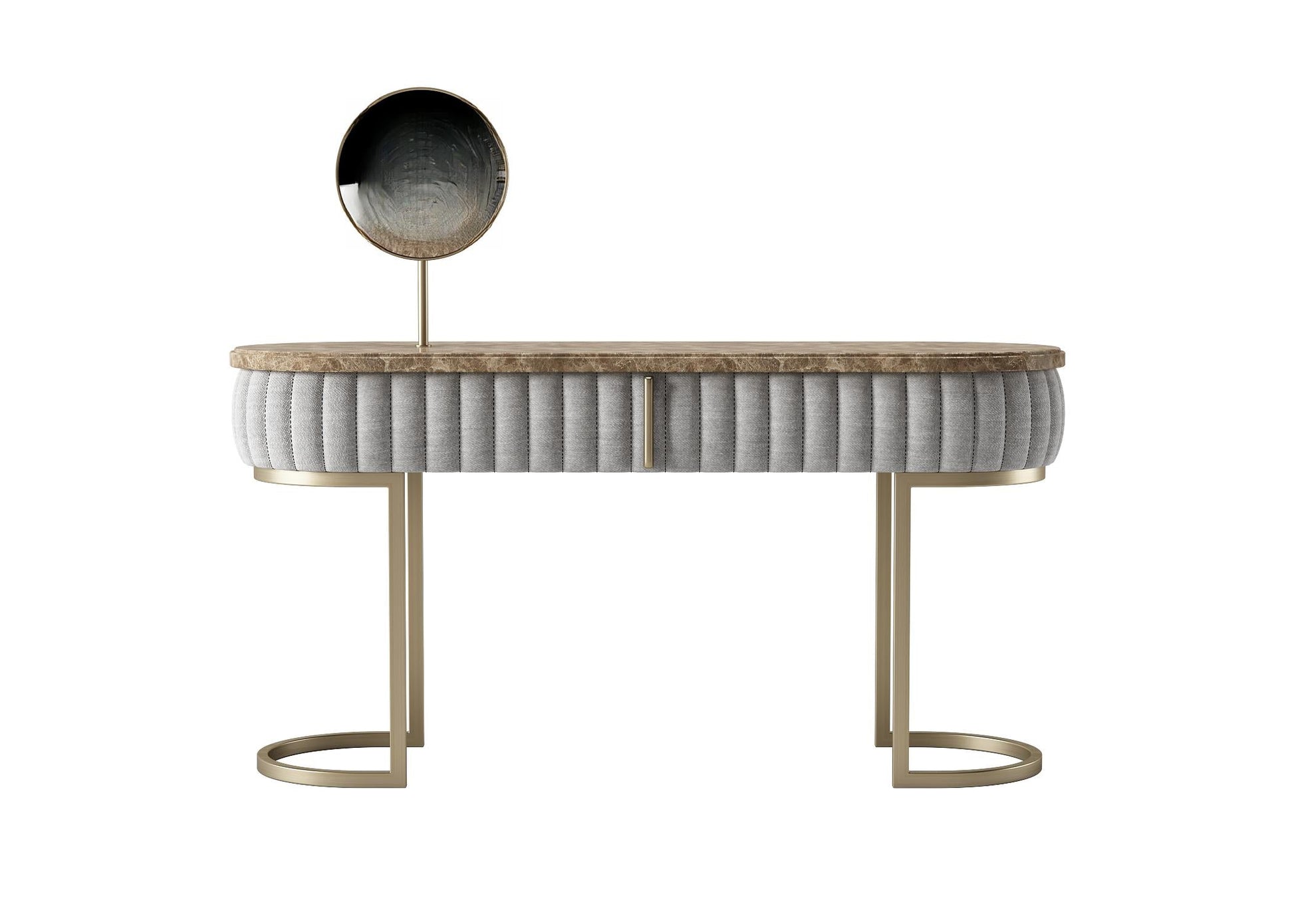 RoundMirrorModernDressingTable dresser